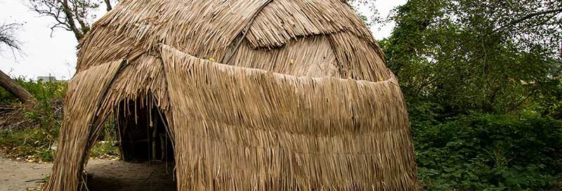 Eine indianische Hütte auch Wikiup genannt