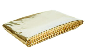 Rettungsdecke in Gold