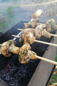 Champignon auf dem Grill als Rezeptidee
